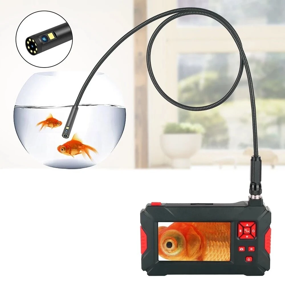 4.3 Inch LCD Borescope - 1080P HD IP68 Waterproof | 8mm Camera with 9 LEDs for Android & iOS - Image 5