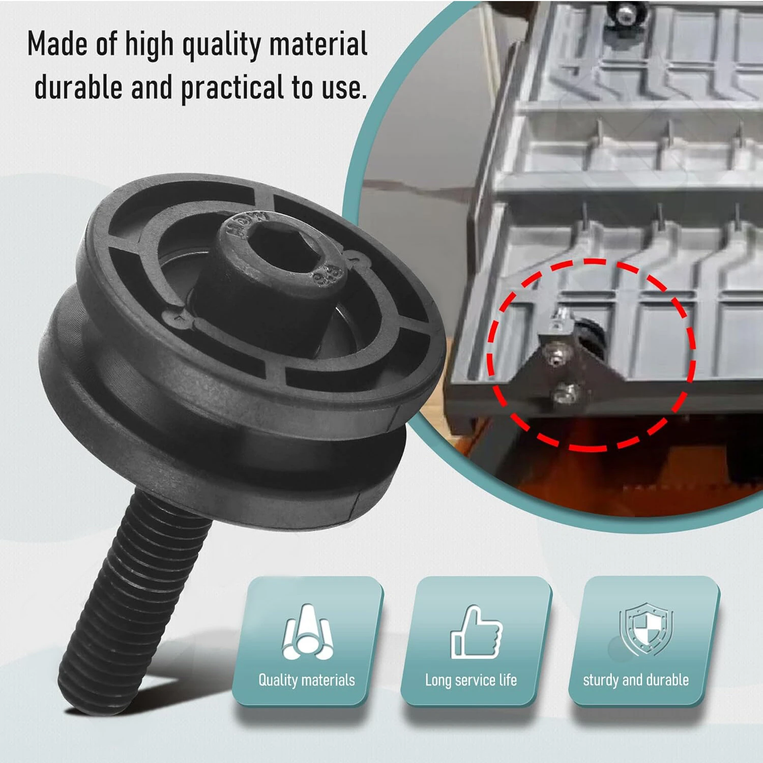 Ridgid R4030 R4031 Table Roller 6pcs - 2 Inch Replacement Parts | High Quality Upgrade - Image 3