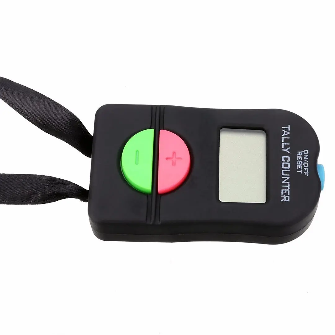 Digital Tally Counter - Manual Clicker with LCD Display - Black ABS Gym Tool - Image 4