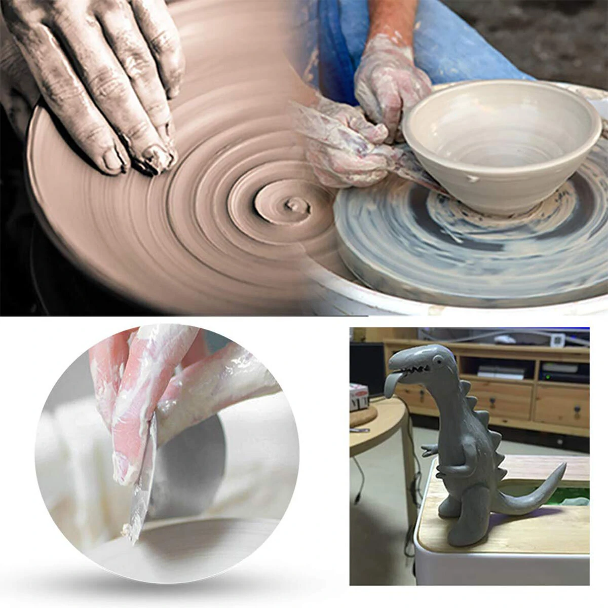 DIY Pottery Clay Sculpting Tool Set - Ceramic Craft & Sculpture Carving Kit - Image 4