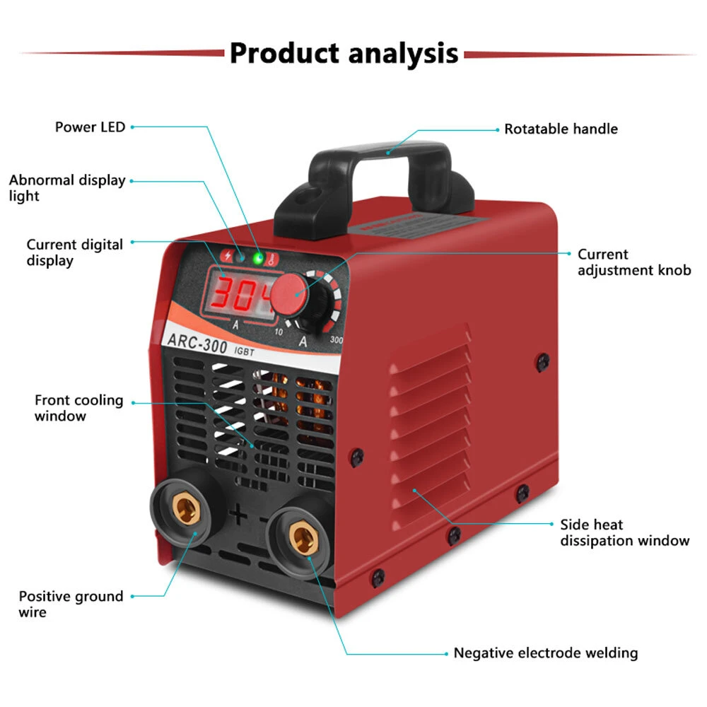 Handskit ARC-300 Portable Welding Machine | Electric Welder for Reverse & Semiautomatic Work - Image 2