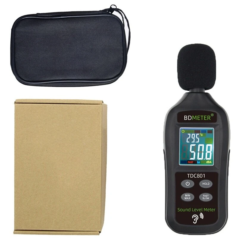 BDMETER TDC801 Digital Noise Meter - 35-135dB Handheld Sound Level Decibel Tester - Image 5