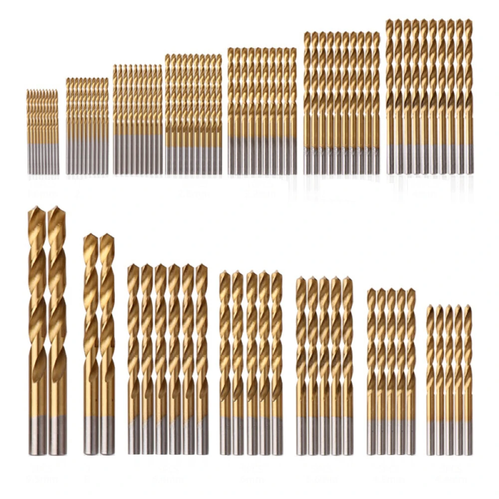 Hi-Spec 100Pc HSS Titanium Drill Bit Set 1-10mm | For Metal, Wood & Plastic - Image 3