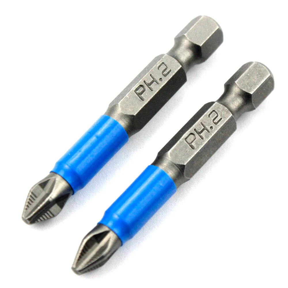 Drillpro 10Pcs Magnetic PH2 Screwdriver Bit | 1/4 Inch Hex Shank | Non-Slip S2 Steel - Image 4