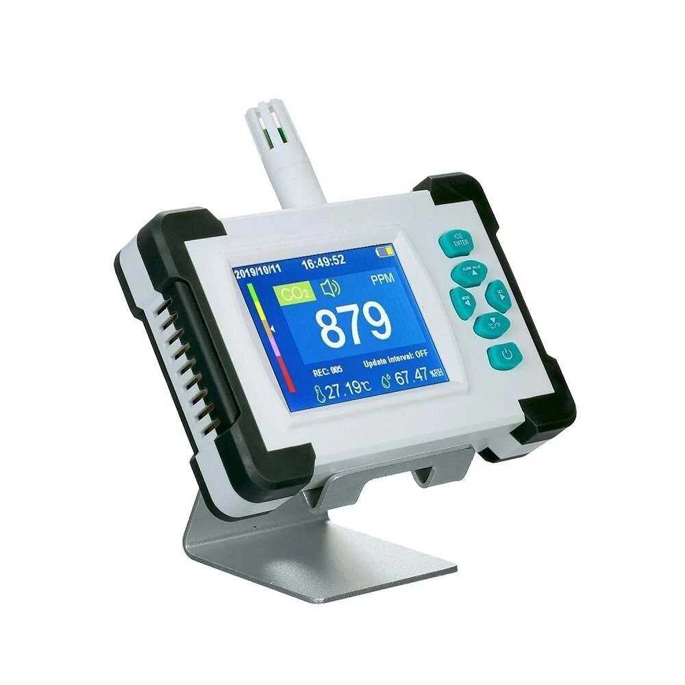 Upgraded SR-510A CO2 Monitor - Portable CO2 Meter with PDF Output & Rechargeable Battery - Image 2