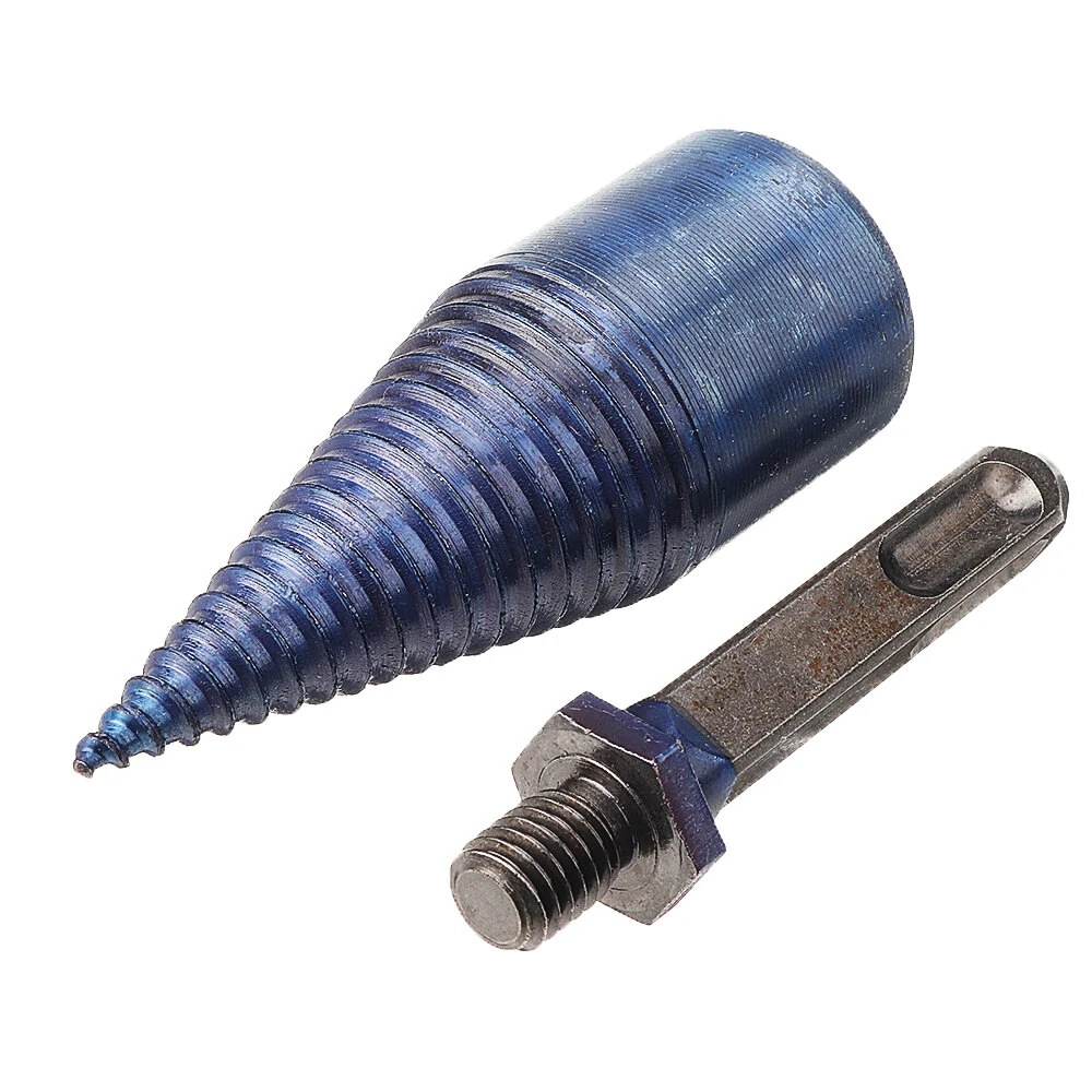 Drillpro 32/42mm Nano Blue Coated HSS Drill Bit | Firewood Splitter Cone for Wood Cutting - Image 5