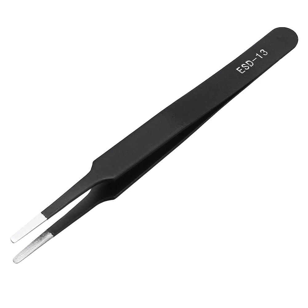 PARON ESD-10 Anti-static Curved Tip Forceps - Precision Soldering Tweezers - Image 4