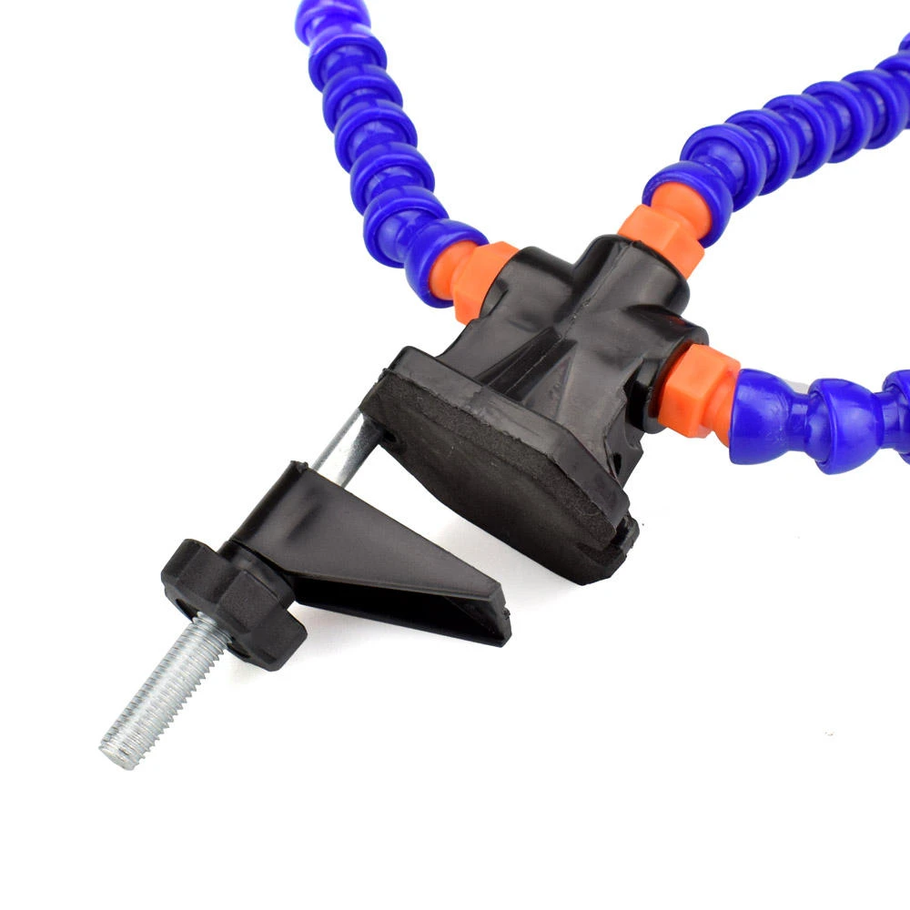 Newacalox Bench Vise Table Clamp - PCB Soldering Station with 3 Flexible Arms - Image 4