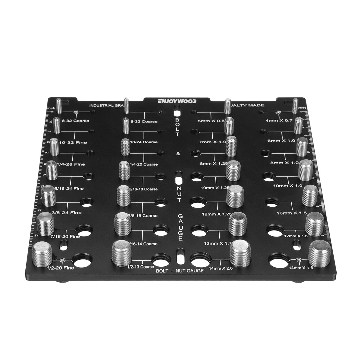 ENJOYWOOD Nut & Bolt Thread Checker - 28 Size Gauge for Metric & Imperial - Image 4