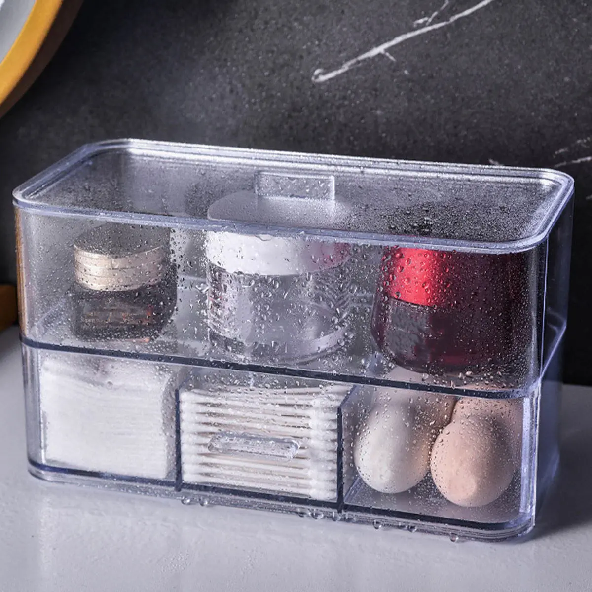 Clear Makeup Drawer Organizer & Jewelry Storage Case | Cosmetic Holder Box - Image 5
