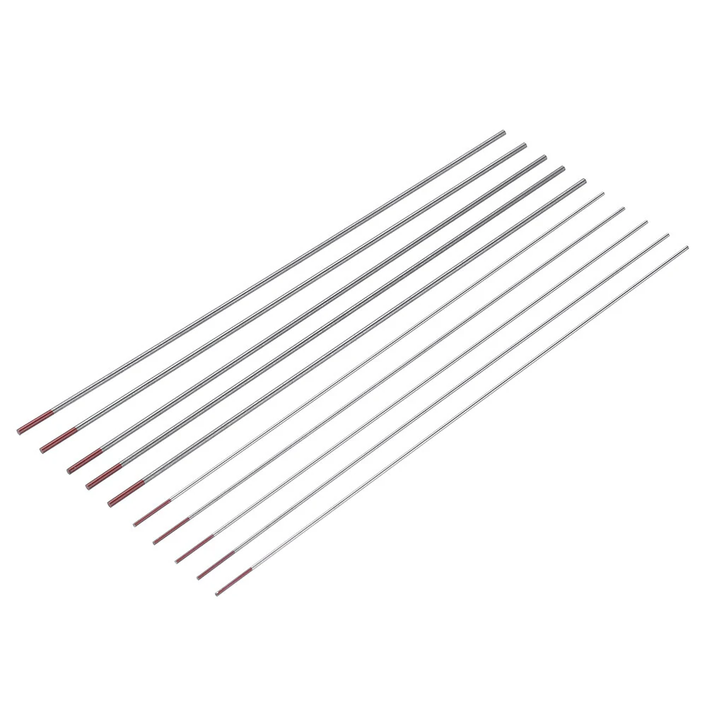 WT20 1.0/1.6x150mm TIG Welding Tungsten Electrodes - 10Pcs Red Tip Rods Set - Image 2
