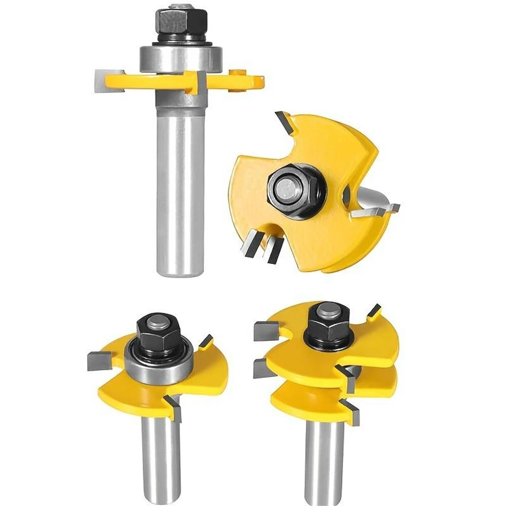 2pcs Router Bit Set - 1/4 Inch Shank, 45 Degree Lock Miter & T-Shape Cutter | For Wood, MDF, Plywood - Image 5