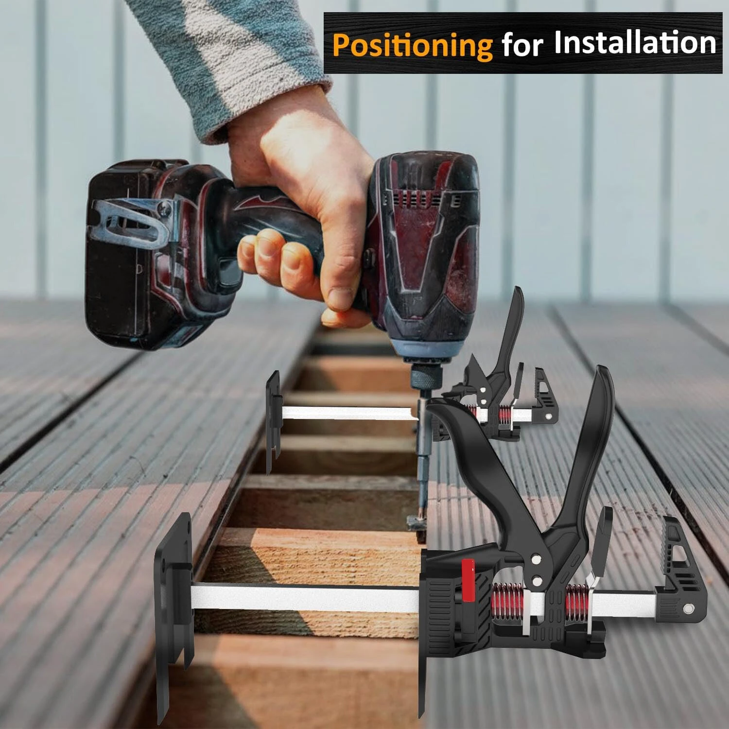 Multi Function Lifting Tool - 2pcs 13 Inch Arm Jack | 440 lbs Capacity Alloy Steel | Door Window Drywall Cabinet Lifts - Image 5