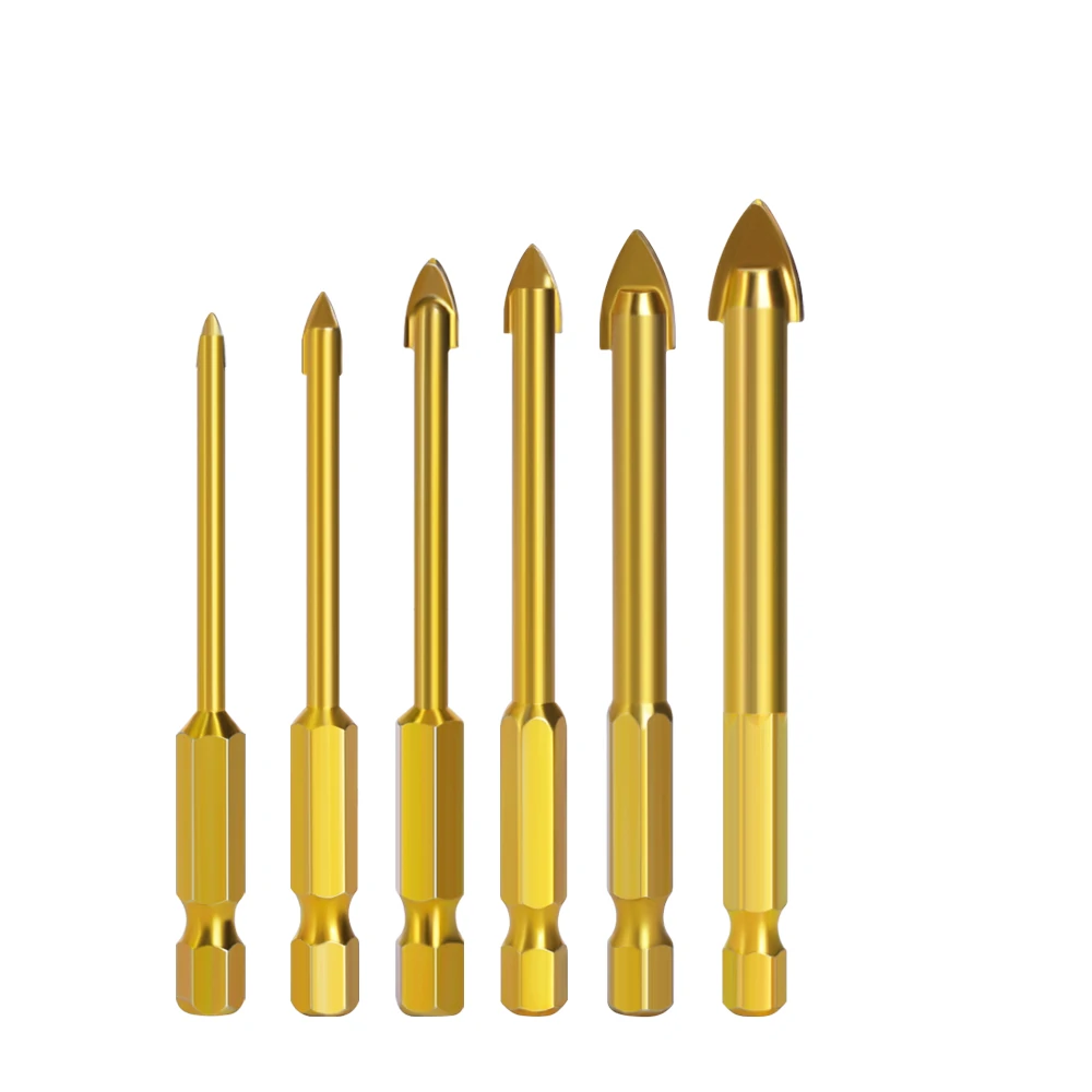 Alloy Triangle Drill Bit Set | Ceramic Tile & Glass Hole Opener | Hex Shank - Image 4
