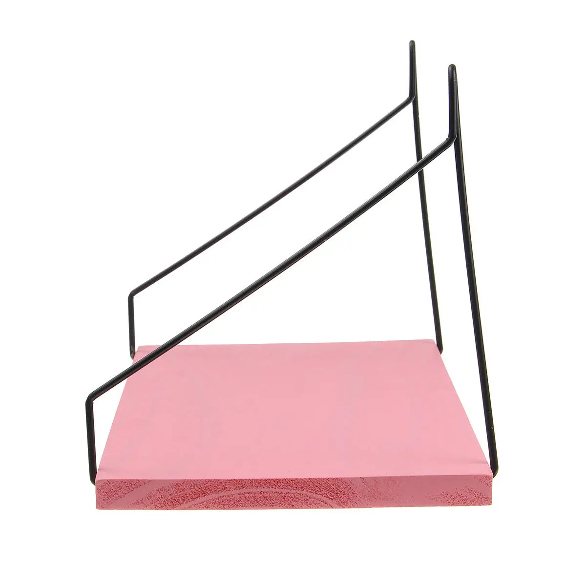 Industrial Retro Wood Shelf Bracket - 30cm 40cm 50cm Pink Wall Mounted | Indoor Decor - Image 4