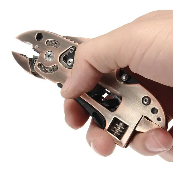 DANIU Bronzed Multitool Set - Adjustable Wrench, Screwdriver & Pliers - Image 5