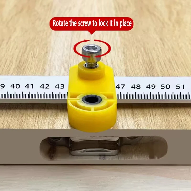 Adjustable Square Ruler - 2 in 1 Woodworking Tool | 68cm Metric Scale & Marking Gauge - Image 5
