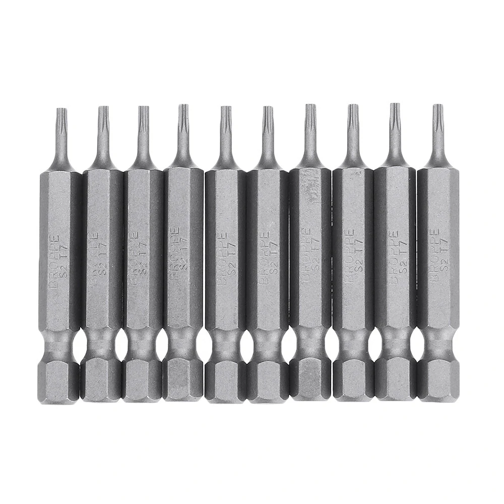 BROPPE 10Pcs Magnetic Torx Screwdriver Bits Set | T5 to T40 | 1/4 Inch Hex Shank - Image 4