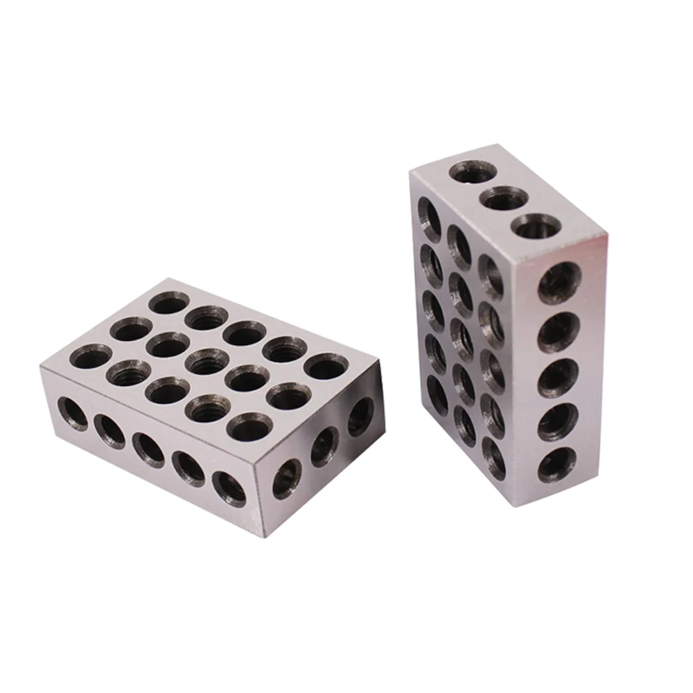 Machifit 1x2x3 Inch 23-Hole Parallel Clamping Block | Lathe Tool Precision Gauge - Image 3