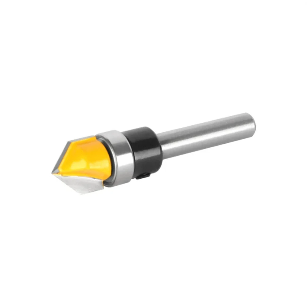 Carbide CNC V Router Bit - 6mm 1/4 Shank, 1/2 Cutting Diameter | Signmaking & Woodworking - Image 3