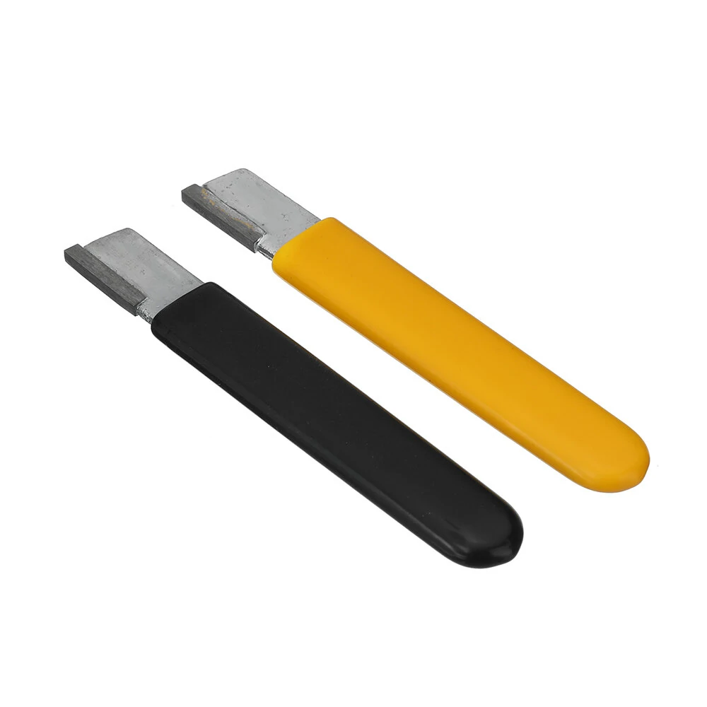 Yellow/Black Outdoor Knife & Scissors Sharpener | Dual-Purpose Garden Scraper | Quick Sharpening Tool - Image 3