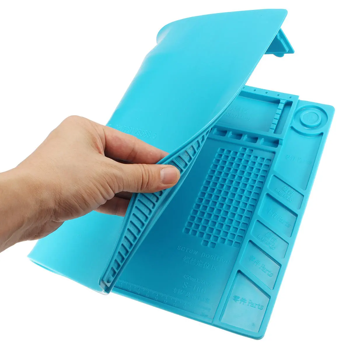 Magnetic Heat Insulation Silicone Pad | Soldering Station Repair Mat Desk Platform - Image 3