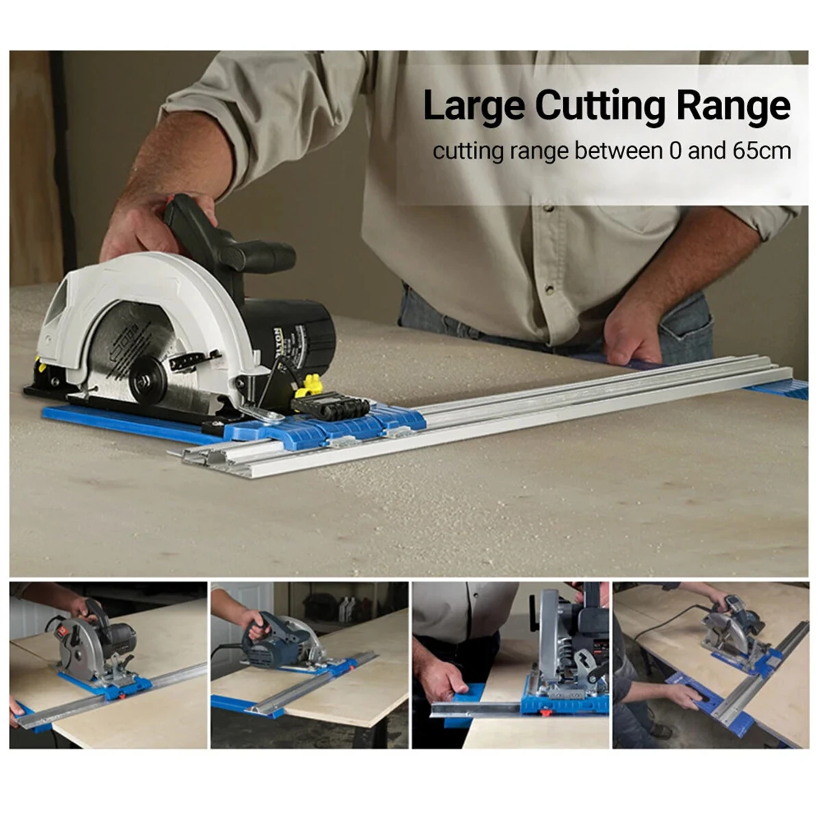 Woodworking Rip-cut Circular Saw Guide Track | Guide Rail Cutting Tool for Circular Saw - Image 5