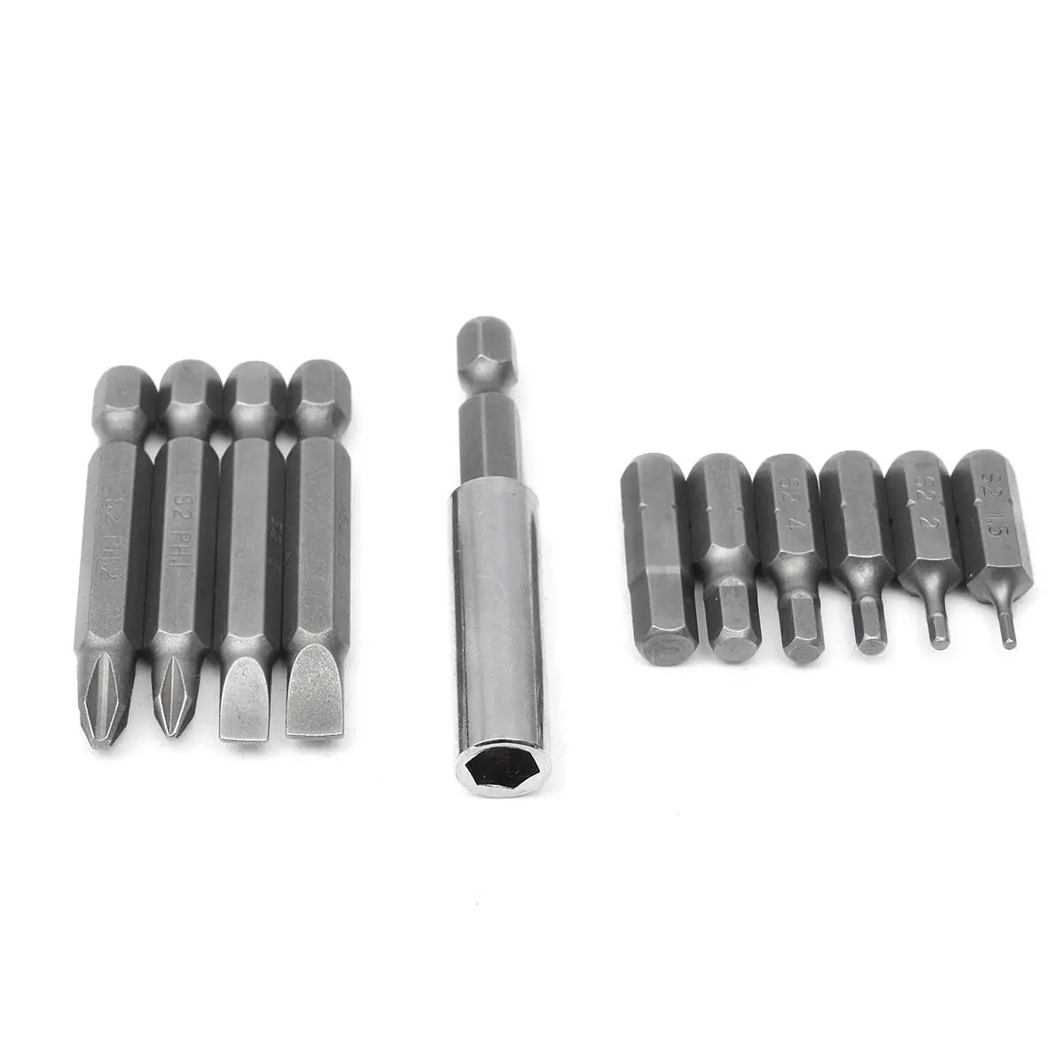 PENGGOOG 0634 11Pcs Magnetic Screwdriver Bits Set - Slotted Phillips Torx S2 - Image 2