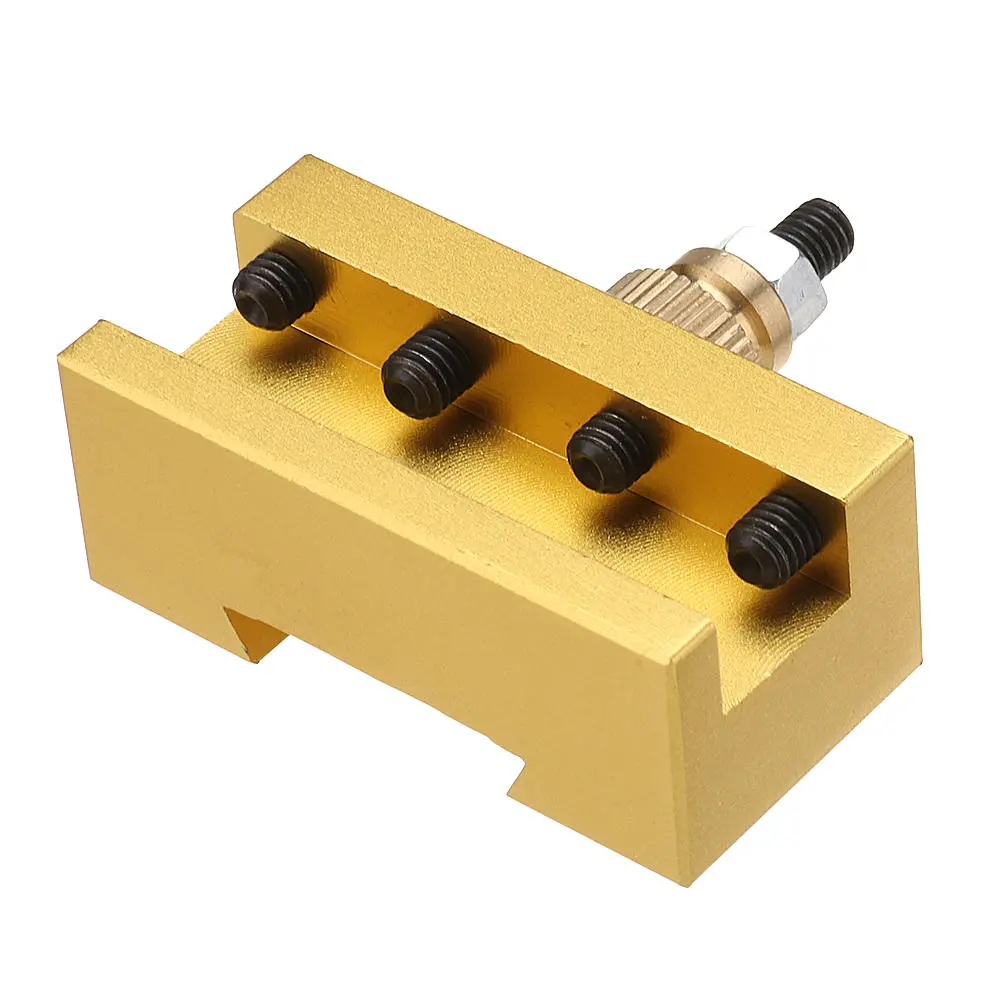 Machifit 1/4-3/8 Inch Turning & Facing Holder | 20x25x50mm Aluminum | Quick Change Tool Post - Image 2