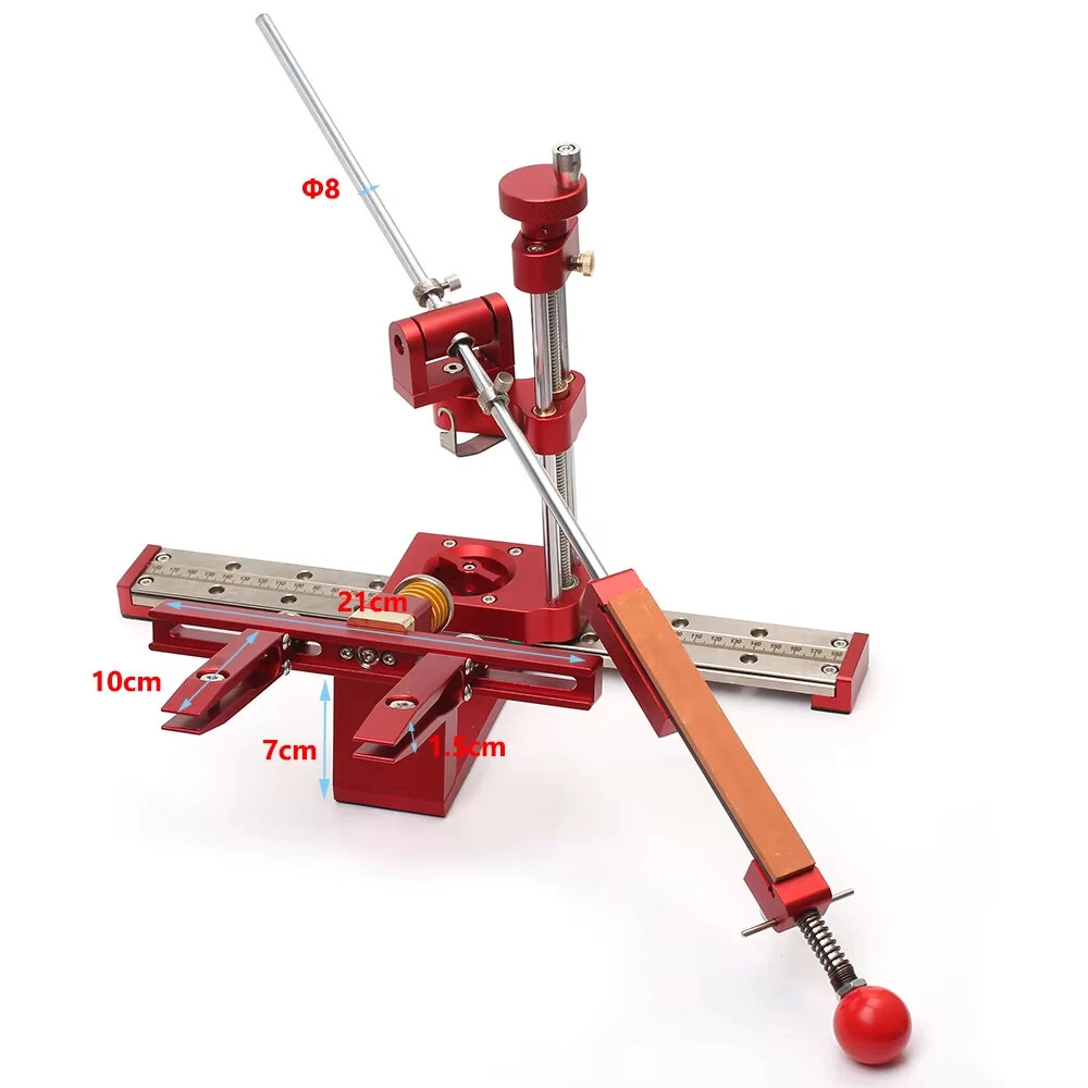 Professional Knife Sharpener Kit - High Precision Whetstone Grinder with Adjustable Rail System - Image 4