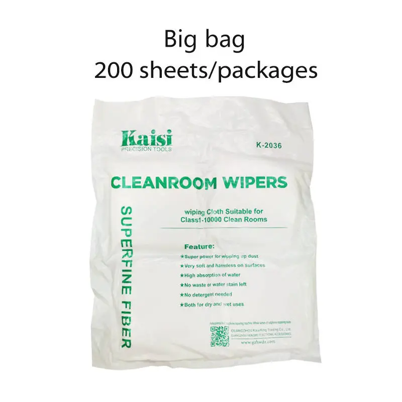 Kaisi Soft Cleanroom Wiper - Dust Free Cloth for LCD Repair | 50 or 200 Pcs - Image 5