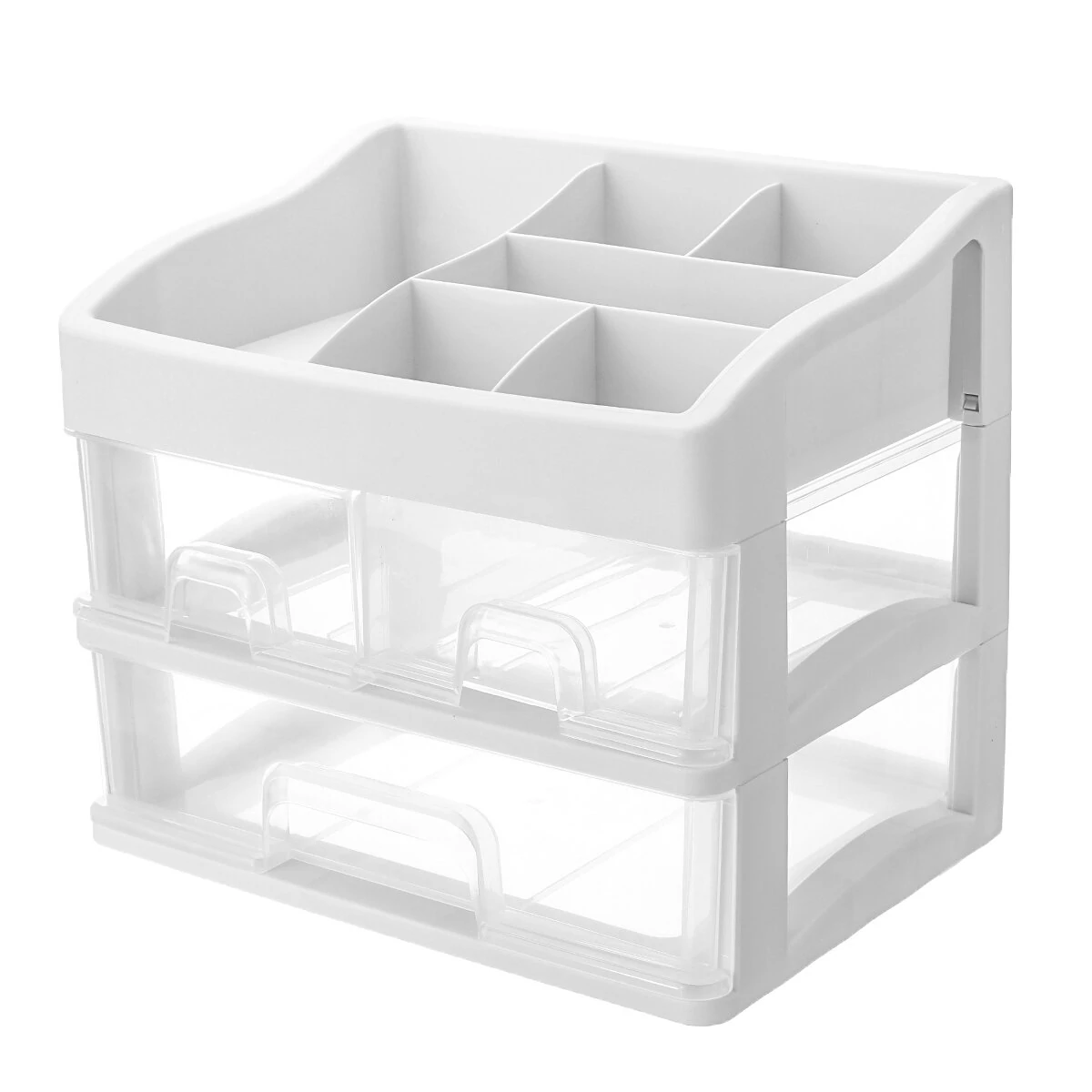 2-3 Layer Tabletop Makeup Box - Cosmetic Storage Organizer Case & Holder - Image 2