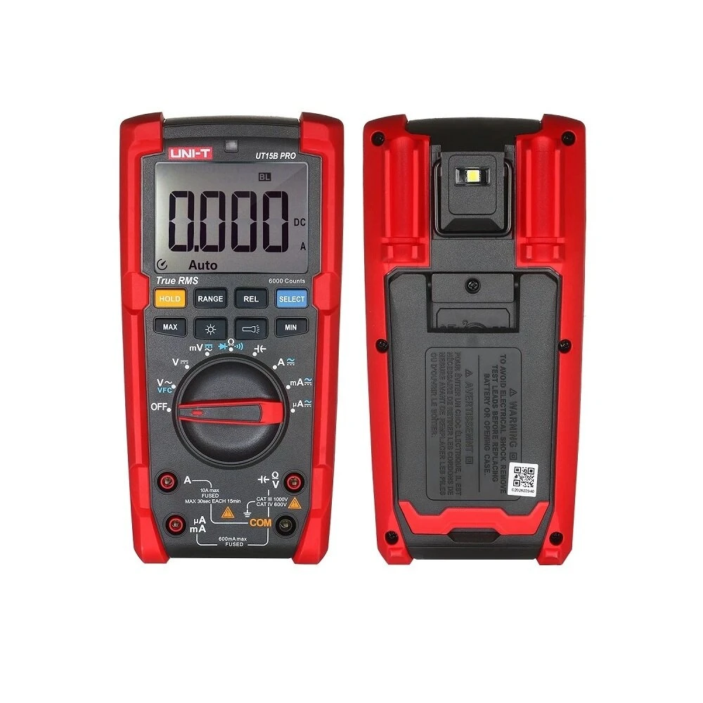 UNI-T True RMS Digital Multimeter | Auto-Ranging 6000 Counts | Backlit LCD & Flashlight - Image 3