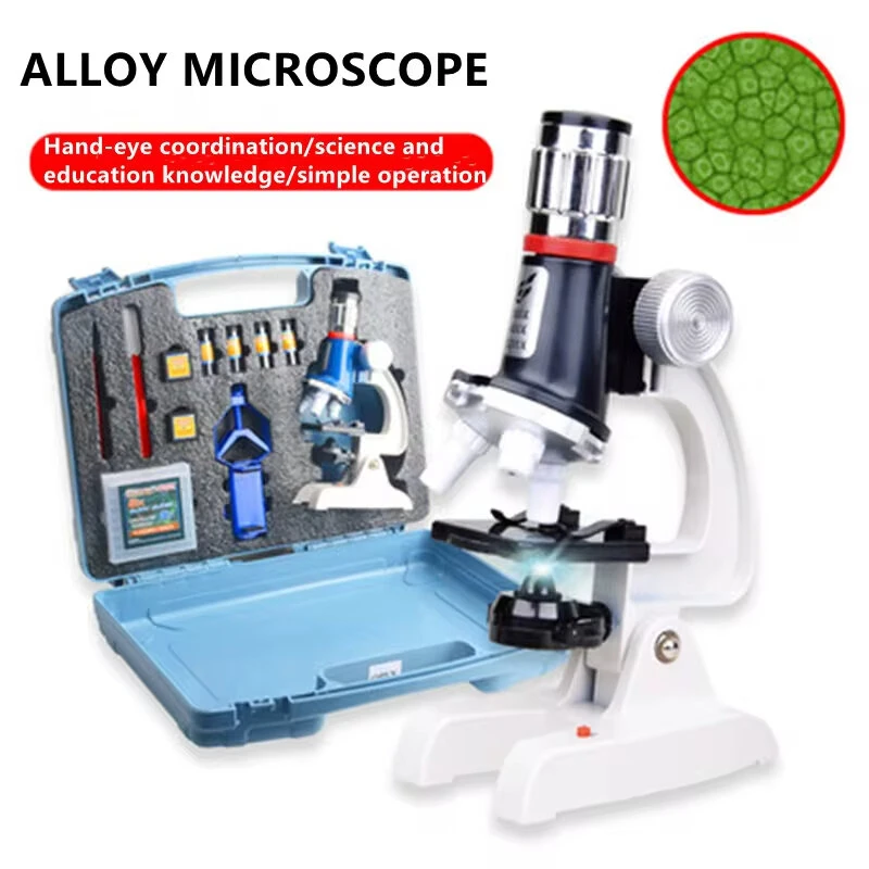 STEM Biology Microscope for Kids - 100x to 1200x Magnification | Alloy Body, Phone Holder & Portable Case - Image 5