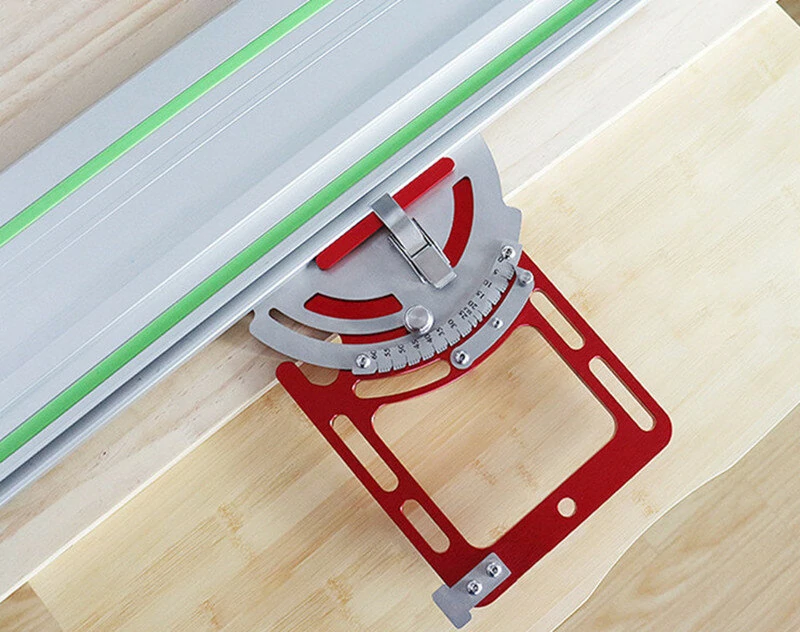 ENJOYWOOD Adjustable Track Saw Rail Guide - Aluminum Alloy Square Track for Woodworking - Image 3
