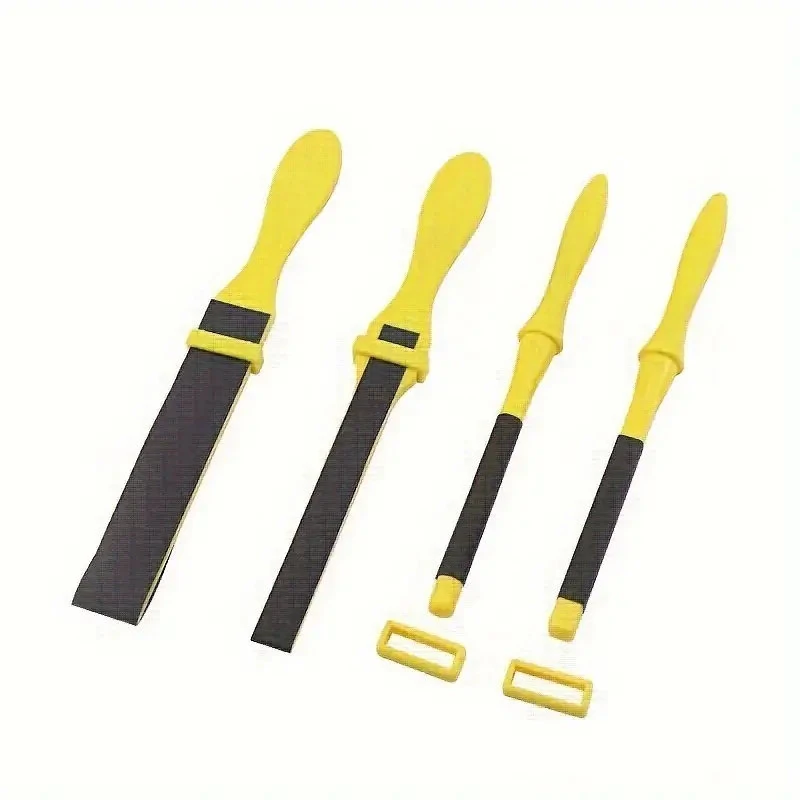 4PCS Sanding Sticks Set with Molded Handles - Wood Metal Plastic Polishing Tools | Calcite Grit - Image 2