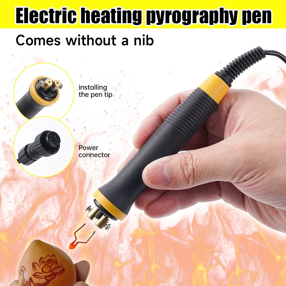 Electric Soldering Iron Pen 50W | Adjustable 1000°C Wood Burning & Pyrography Tool - Image 2