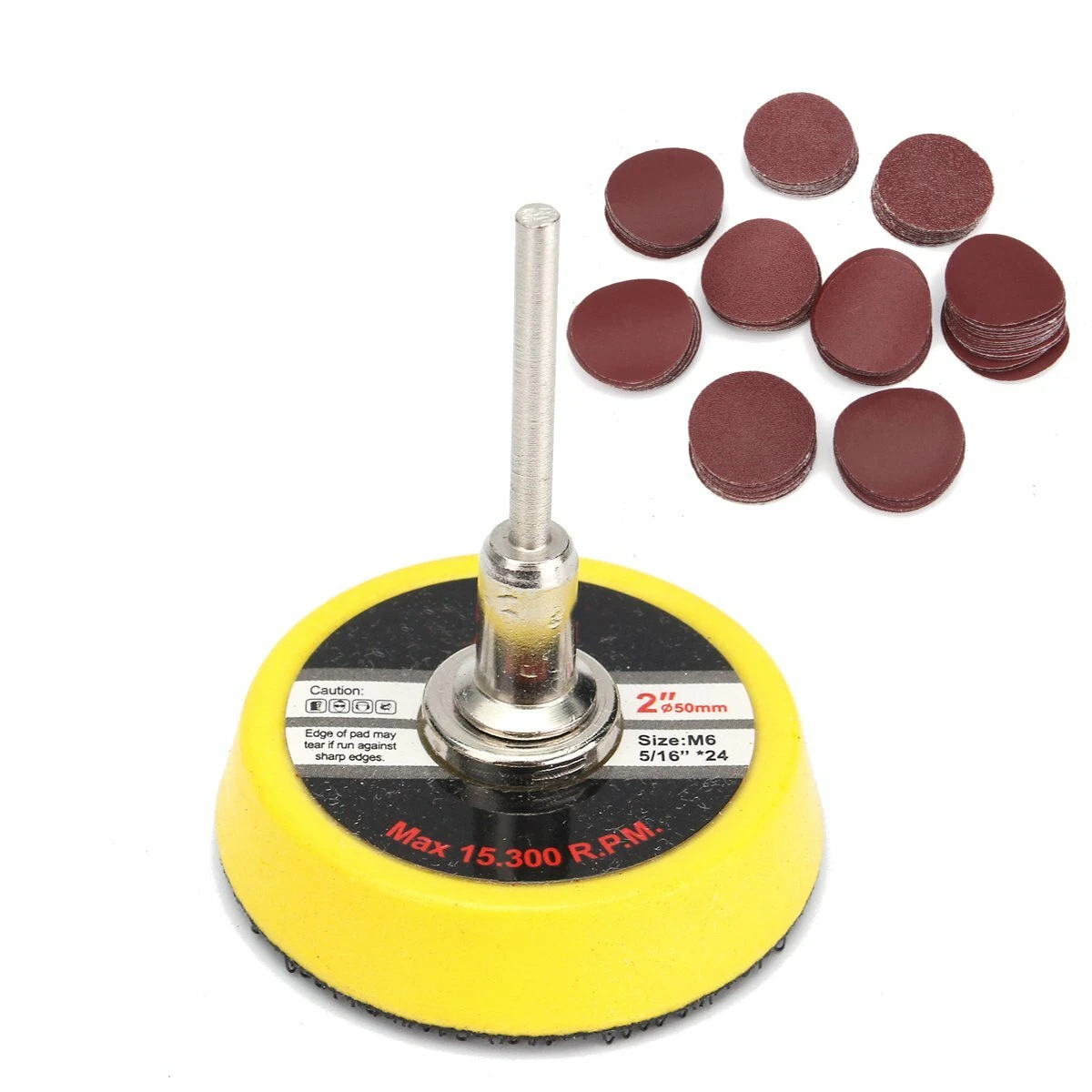 50mm Sanding Discs - 100pcs 60-2000 Grit Sandpaper for Polishing & Finishing - Image 4
