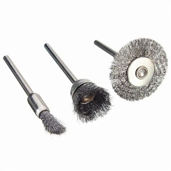 36pcs Copper Steel Wire Polishing Wheel Brush for Dremel - 3.175mm Shank - Image 5