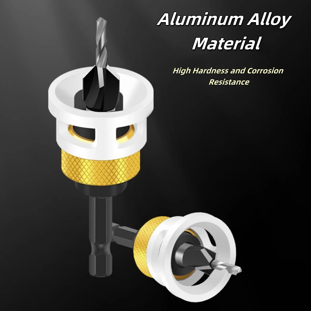 Tungsten Steel 4-in-1 Countersink Drill Bit Set - 2.8mm to 4.0mm | Low Friction Depth Stop - Image 3