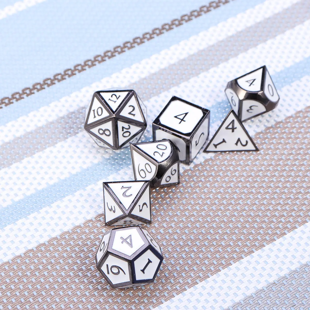 Zinc Alloy RPG Dice Set - 7Pcs Polyhedral Metal Dice for Role Playing Game - Image 5