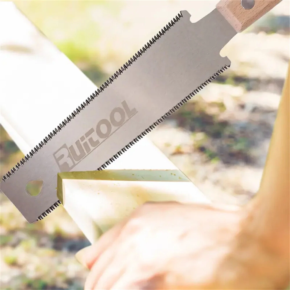 SK-5 High Carbon Steel 6 Inch Double Edged Hand Saw | Fine Detail Woodworking Tool - Image 2
