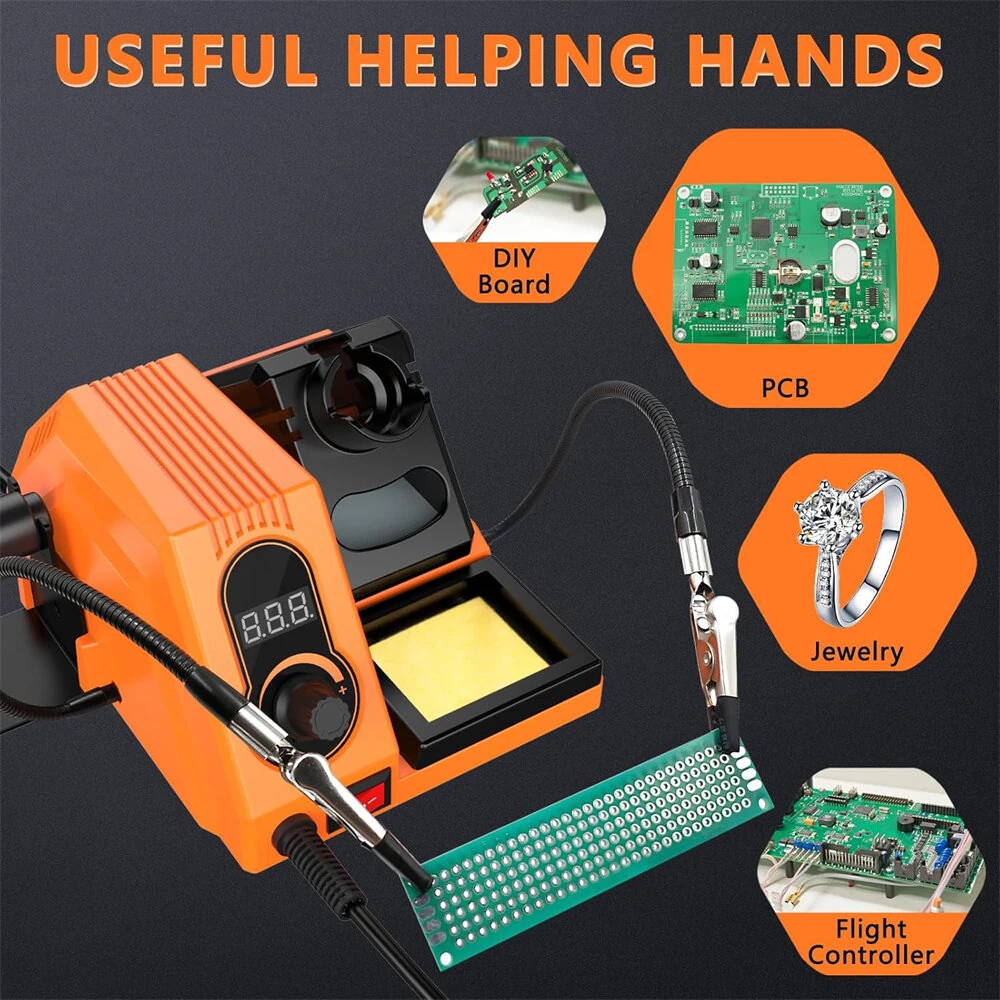HX46 Soldering Station Kit 600W | PID Temp Control 150-500°C | LCD Display & Auto Sleep - Image 5