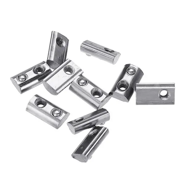 Machifit 10pcs T-Nut | M4 Spring Ball Nut for 2020 Aluminum Extrusion Profile - Image 2