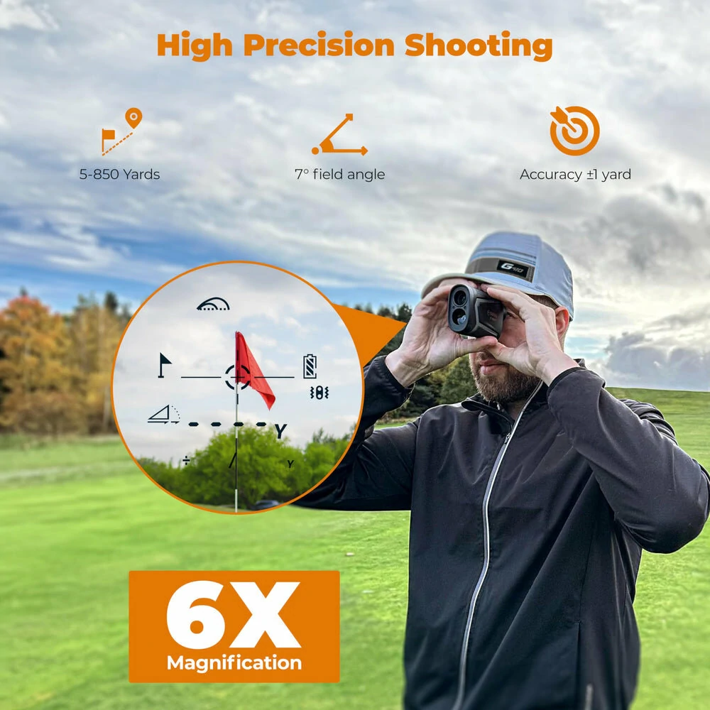 CIGMAN Precision Golf Rangefinder | 850 Yard Range with Slope - Rechargeable - Image 4
