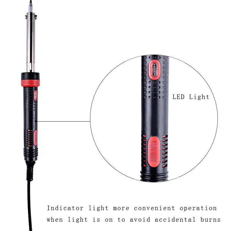 60W Digital Soldering Iron Kit with LED Light | PCB Welding Tool | US/EU Plug - Image 3