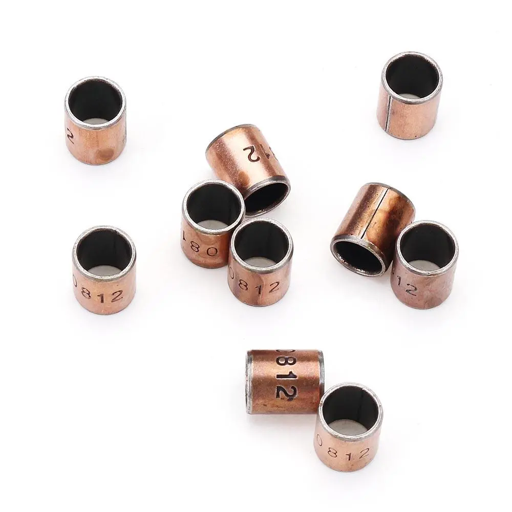 Machifit 10pcs 8x10x12mm Ball Bearing Bushing - Copper Alloy Bearing - Image 3