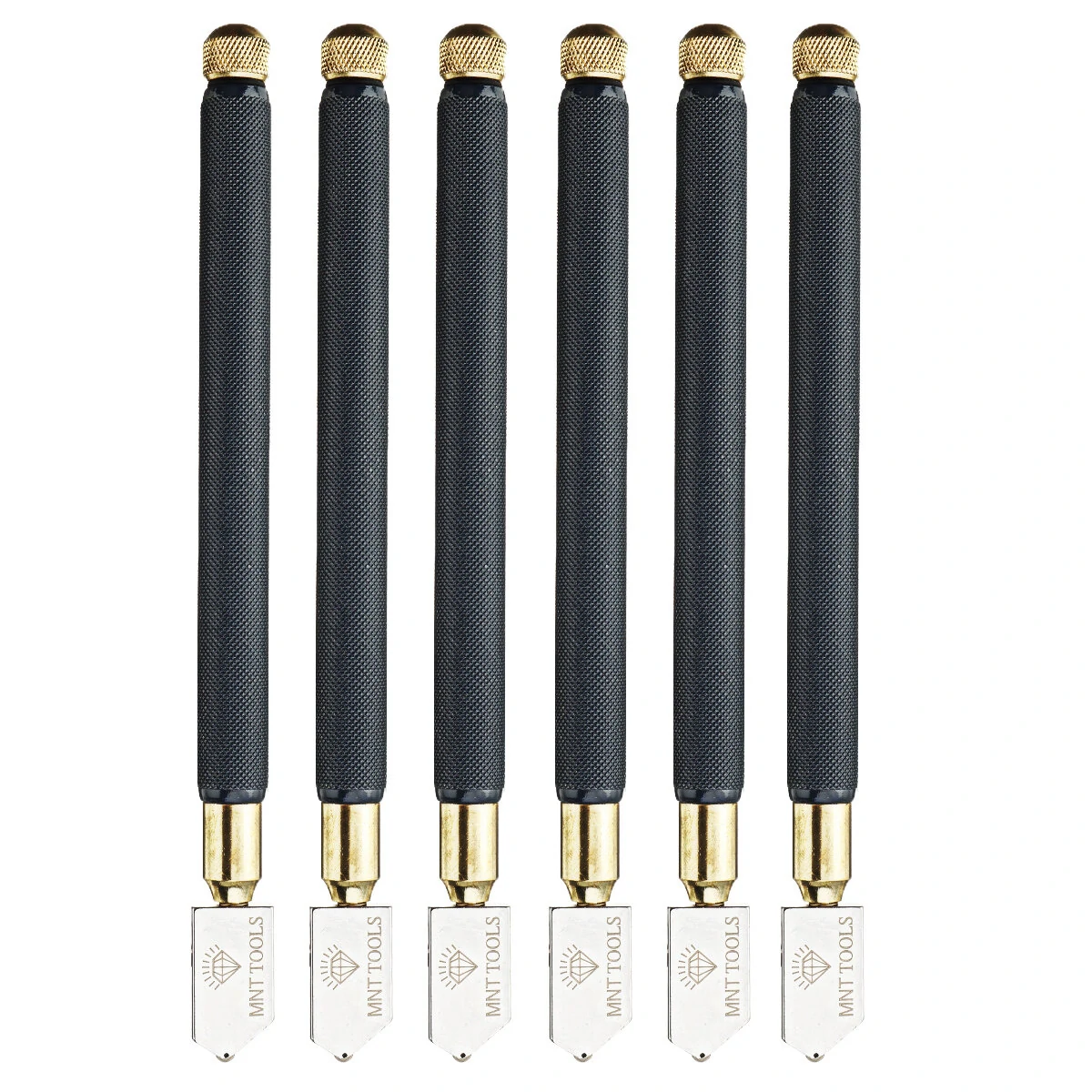 MNT Glass Cutter Kit - 6Pcs Diamond Tool for 3-10mm Glass | Metal Handle - Image 2