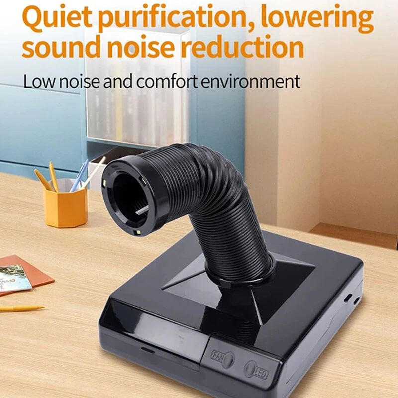60W Nail Dust Collector with Lamp | Adjustable Speed & Reusable Filter for Salon & Woodworking - Image 4