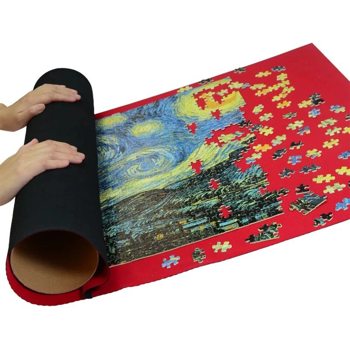 90x65cm Waterproof Jigsaw Puzzle Mat - Diving Cloth Blanket for Tube Storage - Image 5